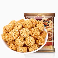 拉面丸子方便面干脆面干吃小零食掌心脆休闲食品虾仔面小吃散装辣85g