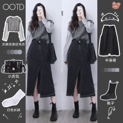 韩系炸街半身裙